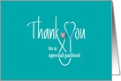 Hand Lettered Thank you from Doctor or Nurse, Stethoscope & Heart card