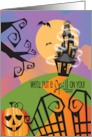 Halloween Haunted House Invitation We’ll Put a Spell on You Old House card