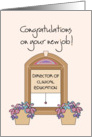 New Job for Director of Clinical Education, with Window Shade card