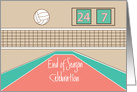 Volleyball End of Season Team Party Invitation card