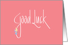 Good Luck, Melon with Colorful Flowers card