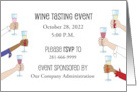 Invitation to Office Wine Tasting Event with Custom Wording and Date card