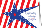 Congratulations on Becoming U.S. Citizen, with Stars and Stripes card