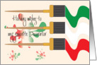 Christmas Holiday Wishes to my Decorator, Holiday Brushes card