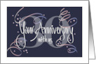 Hand Lettered Employee 30th Year Work Anniversary 30 Years Steamers card