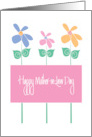 Hand Lettered Mother-in-Law Day with Tall Colorful Spring Flowers card