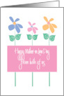 Mother-in-Law Day from Both of Us, with Tall Colorful Flowers card