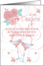 Wedding Congratulations to Daughter from Mother Flowers and Hearts card