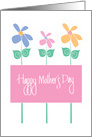 Happy Mother’s Day, With Long-Stemmed Colorful Flowers card