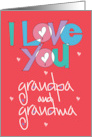 Hand Lettered I Love You Valentine’s Day for Grandma & Grandpa card
