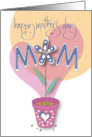 Hand Lettered Mother’s Day from All your Children Flower Pot and Heart card