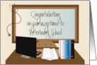 Congratulations on Acceptance to Veterinary School card