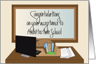 Hand Lettered Congratulations on Acceptance to Architecture School card