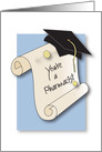 Graduation Congratulations for Pharmacist, with Diploma card