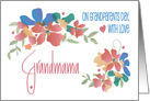 Grandparents Day for Grandmama, Cheerful Flowers & Hand Lettering card