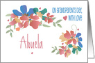 Grandparents Day for Abuela, Cheerful Flowers & Hand Lettering card