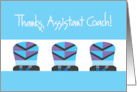 Thanks Assistant Snowboard Coach with Trio of Snowboards card