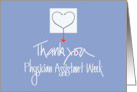 Physician Assistant Week 2024 with Stethoscope and Heart on Pocket card