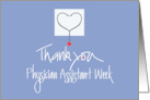 Physician Assistant Week 2025 with Stethoscope and Heart on Pocket card