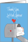 Thank a Mail Carrier Day, Mailbox with Stamped Letters card
