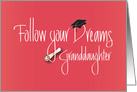 Graduation Congratulations for Granddaughter, Rolled Diploma card