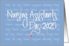 Nursing Assistants Day 2024 Stethoscope and Nursing Qualities card