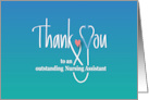 Hand Lettered Nursing Assistants Day 2025 Thank You Stethoscope card