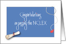 Congratulations on NCLEX Exam, Diploma and Stethoscope card