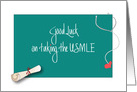 Good Luck on the USMLE Exam, Diploma and Stethoscope card