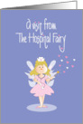 Hospital Fairy Get Well Card, with Nurses Hat and Hearts card