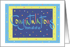 Colorful Congratulations from all of us, with Bright Colored Confetti card