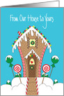 Christmas From Our House to Yours, with Gingerbread House card