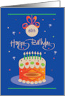 Birthday on Kwanzaa Birthday Cake with Pattern and Custom Age card