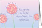 Sympathy in Loss of Grandmother, Floral Memories and Love card