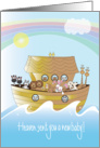 New Baby Congratulations, Noah’s Ark with Animals card