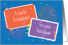 Birthday for Photographer, Photos with Balloons and Streamers card
