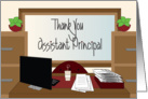 Thank you to School Assistant Principal, Office Desk with Coffee card