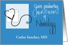 Graduation for Doctor of Neurology, with Custom Name card