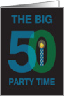 Birthday Party Invitation for 50 Year Old Large Numbers The Big 50 card