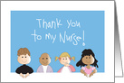 Thank you Pediatric Hematology Oncology Nurse from Children card