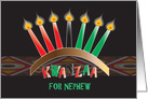 Kwanzaa for Nephew, Kinara with Red, Green & Black Candles card