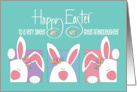 Hand Lettered Easter for Great Granddaughter Peek-a-Boo Bunnies card