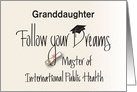 Graduation Master International Public Health, Custom Relationship card