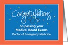 Congratulations Passing Medical Board with Custom Specialization card