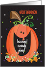 Halloween for Great Grandson Hooray Candy Day Jack O’ Lantern card