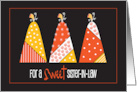 Halloween for Sweet Sister-in-Law Decorated Candy Corn Pumpkins card