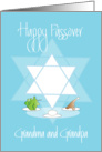 Passover for Grandparents, Star of David & Passover Foods card