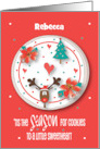Christmas Cookie for Kids Tis the Season for Cookies with Custom Name card
