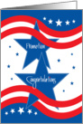 Congratulations for Military Promotion, with Stars & Stripes card