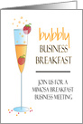 Business Breakfast Invitation, Bubbly Mimosa Business Breakfast card